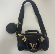 Load image into Gallery viewer, LV Black and Beige Purse
