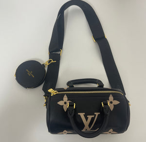 LV Black and Beige Purse