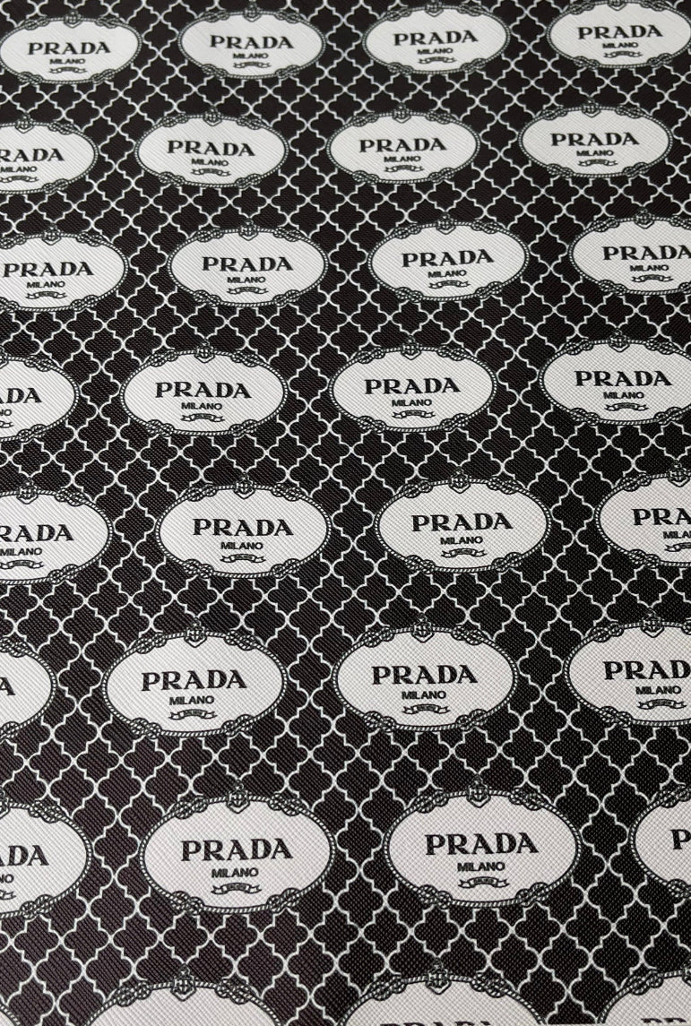 Prada Faux Leather/Vinyl Patches/Sheets  8 inches X 12 inches