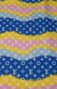 LV Faux Leather/Vinyl Patches/Sheets  8 inches X 12 inches