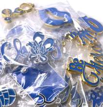 Load image into Gallery viewer, Blue Mix Charms Pack of 5

