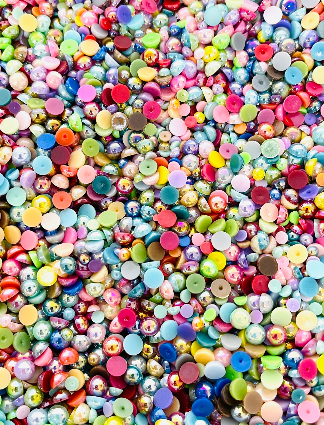 Confetti Party Mix Flatback Pearl Mixed Rhinestone Set-30 grams