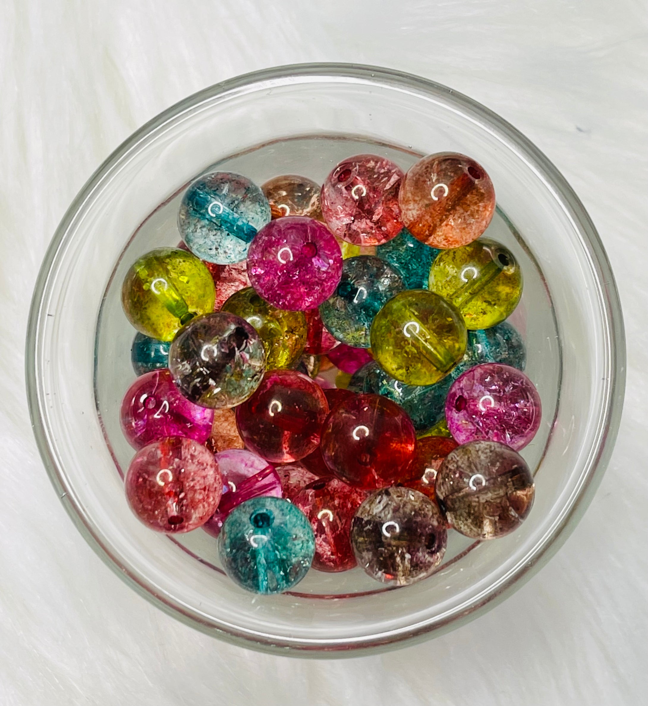 Acrylic (Rainbow) Beads 10mm (38 pieces)