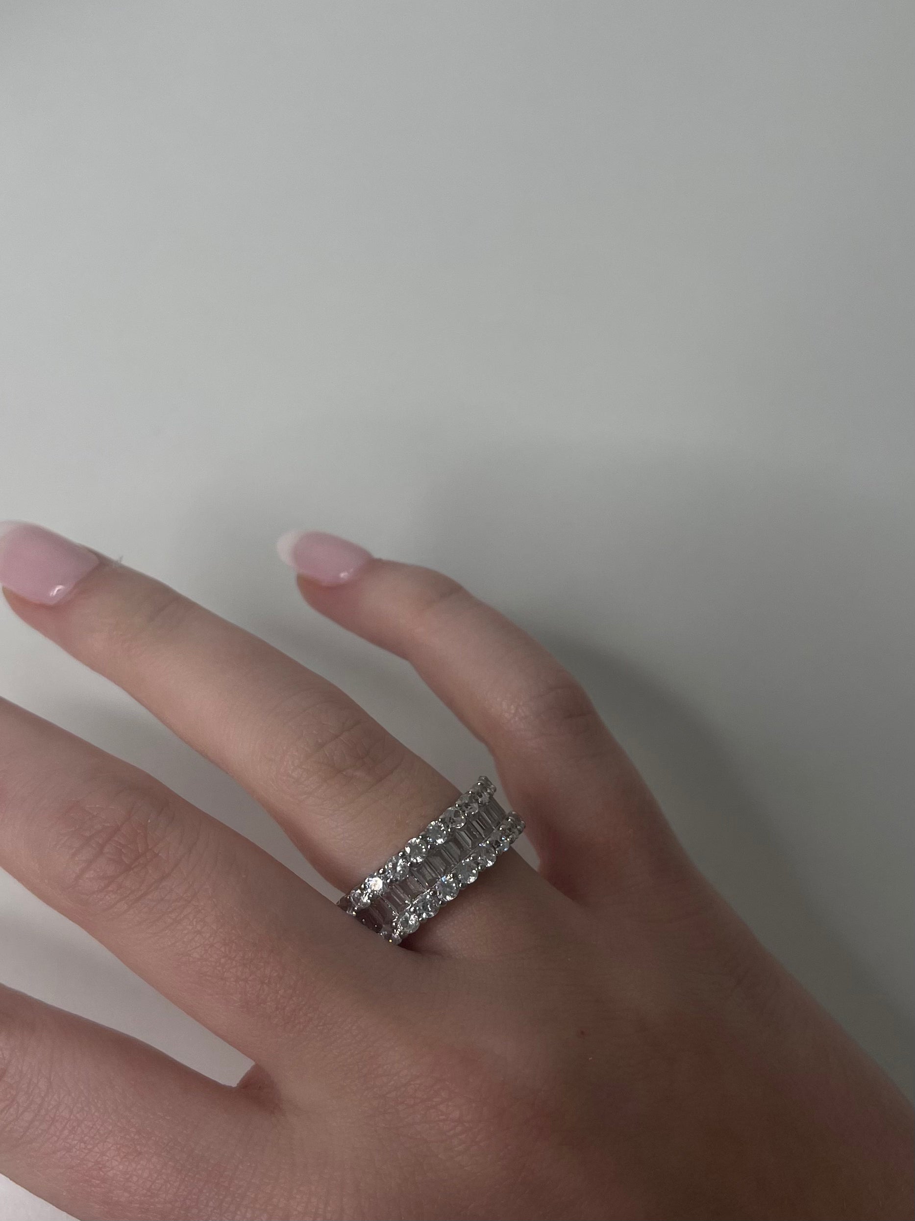 Silver Adjustable Bling Ring