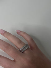 Load image into Gallery viewer, Silver Adjustable Bling Ring
