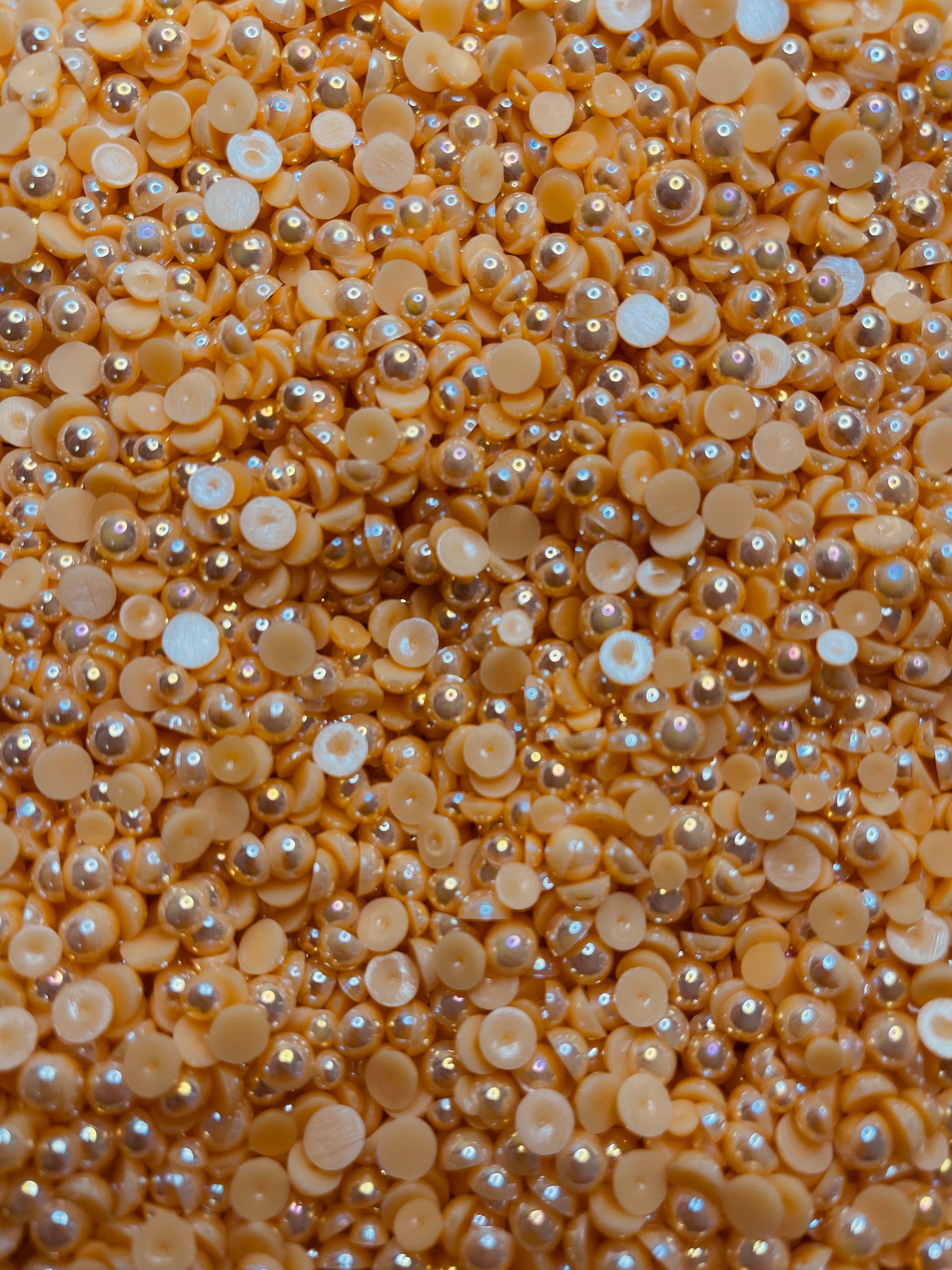 Jack O’ Lantern Orange Mix Flatback Pearl Mixed Rhinestone Set-30 grams