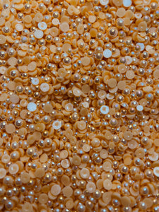 Jack O’ Lantern Orange Mix Flatback Pearl Mixed Rhinestone Set-30 grams